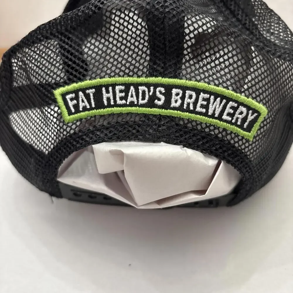 Fat Heads Brewery Black Hat Adjustable Strap In Back Excellent Condition - Picture 7 of 11